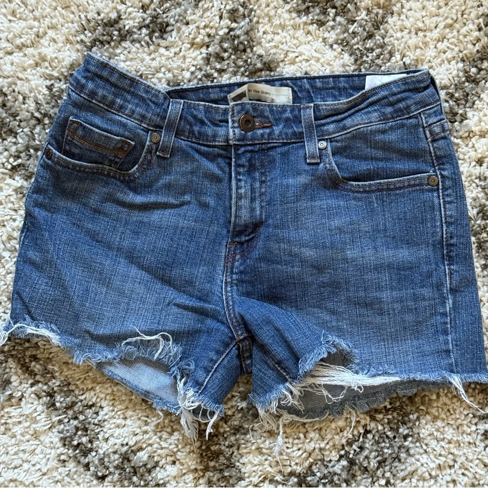 Levi's Blue Denim Cutoff Jean Shorts